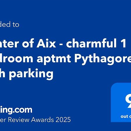 Centre D'Aix - Charmant Appartement 1 Chambre Pythagore Avec Parking Aix-en-Provence Exterior photo